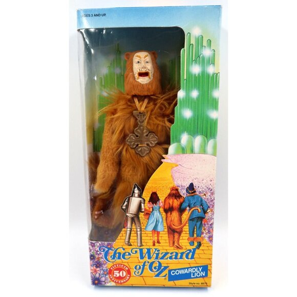 WIZARD OF OZ COWARDLY LION 1988 | VINTAGE FIGURE | LOEWS MULTI TOYS | New - Picture 1 of 6